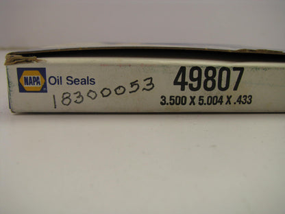 Napa 49807 Wheel Seal - 5.004'' OD X 3.500'' ID X 0.433'' Wide