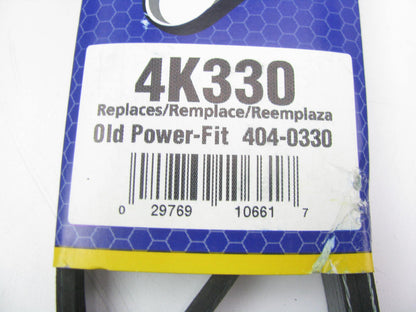 Napa 4K330 Serpentine Belt - 0.56'' X 33.50'' - 4 Ribs