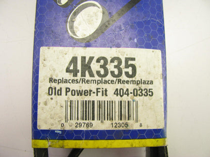 Napa 4K335 V-Ribbed Serpentine Belt - .56'' X 34'' - 4 Ribs