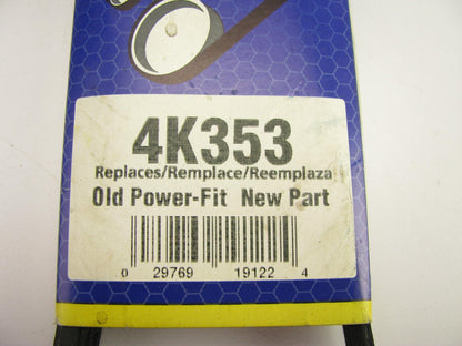 Napa 4K353 V-Ribbed Serpentine Belt - .56'' X 35.875'' - 4 Ribs