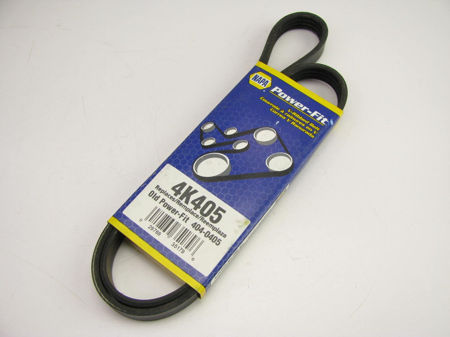 Napa 4K405 V-Ribbed Serpentine Belt - For 84-02 Nissan 3.0L 3.3L Type 4