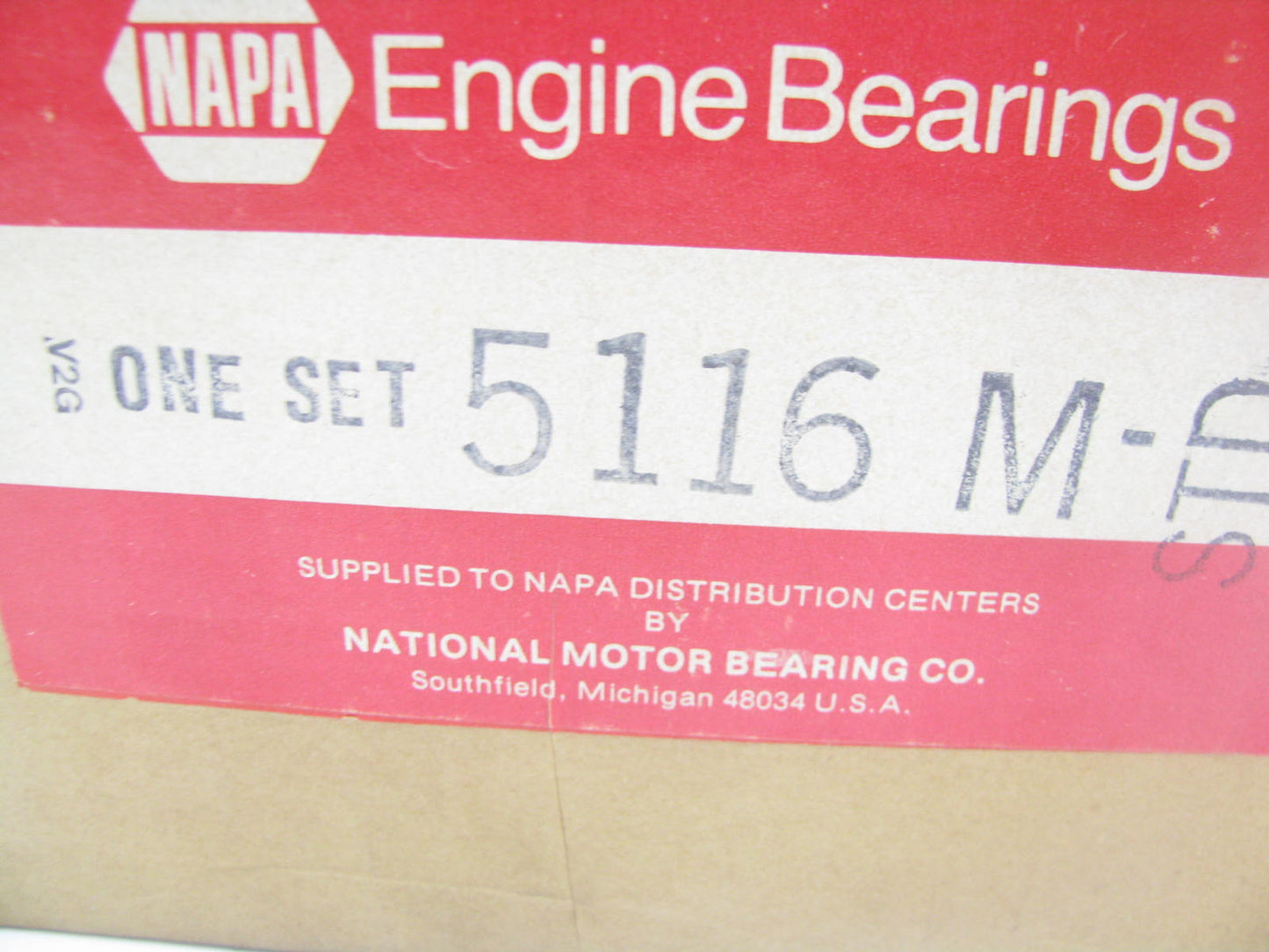 Napa 5116M Engine Main Bearings - Standard Size - For Cummins N14 & 855 Series