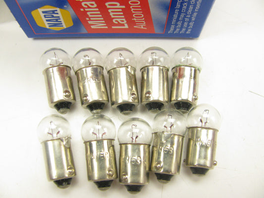 (10) Napa 53 Instrument Panel Light Bulb