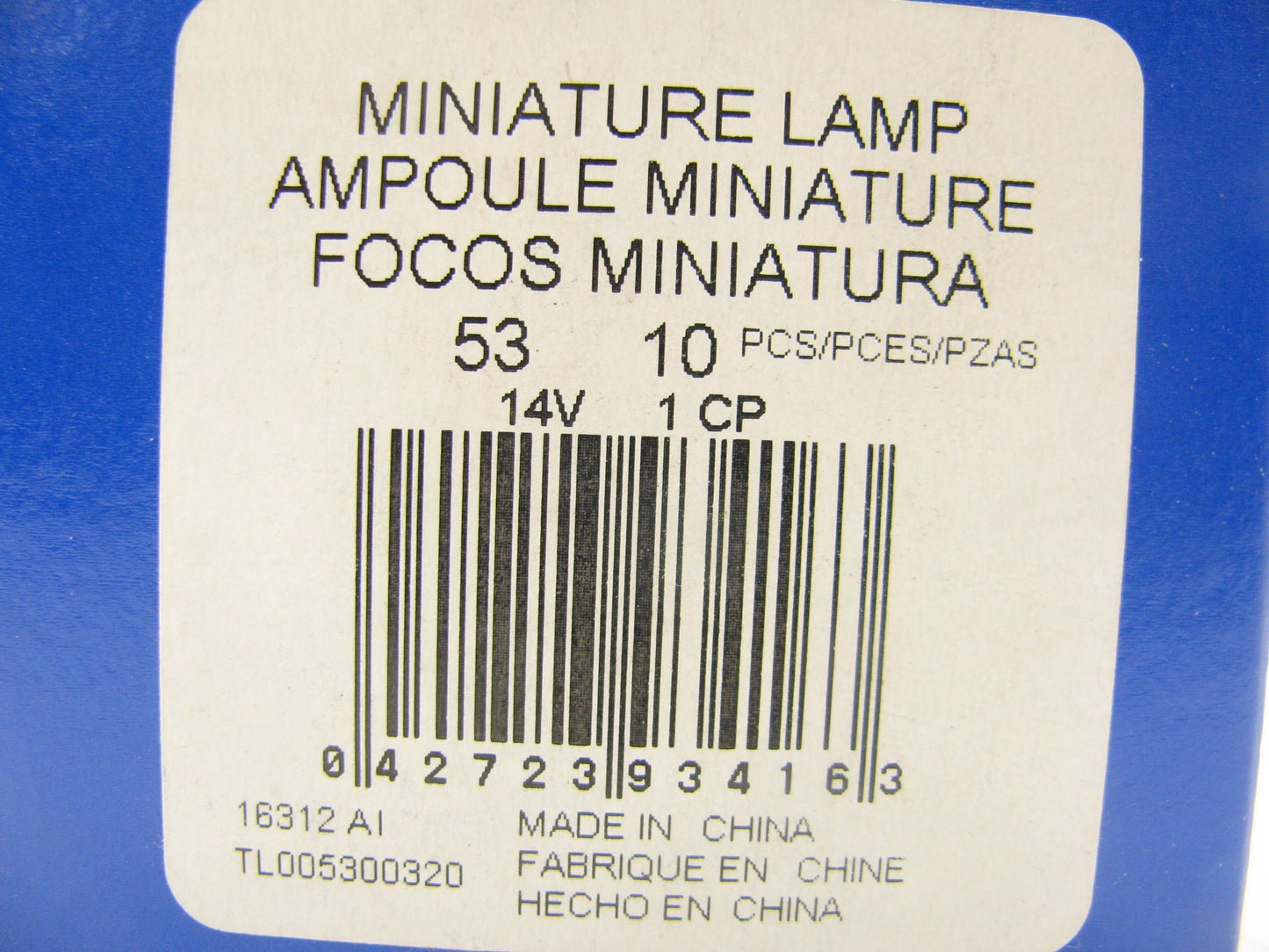 (10) Napa 53 Instrument Panel Light Bulb