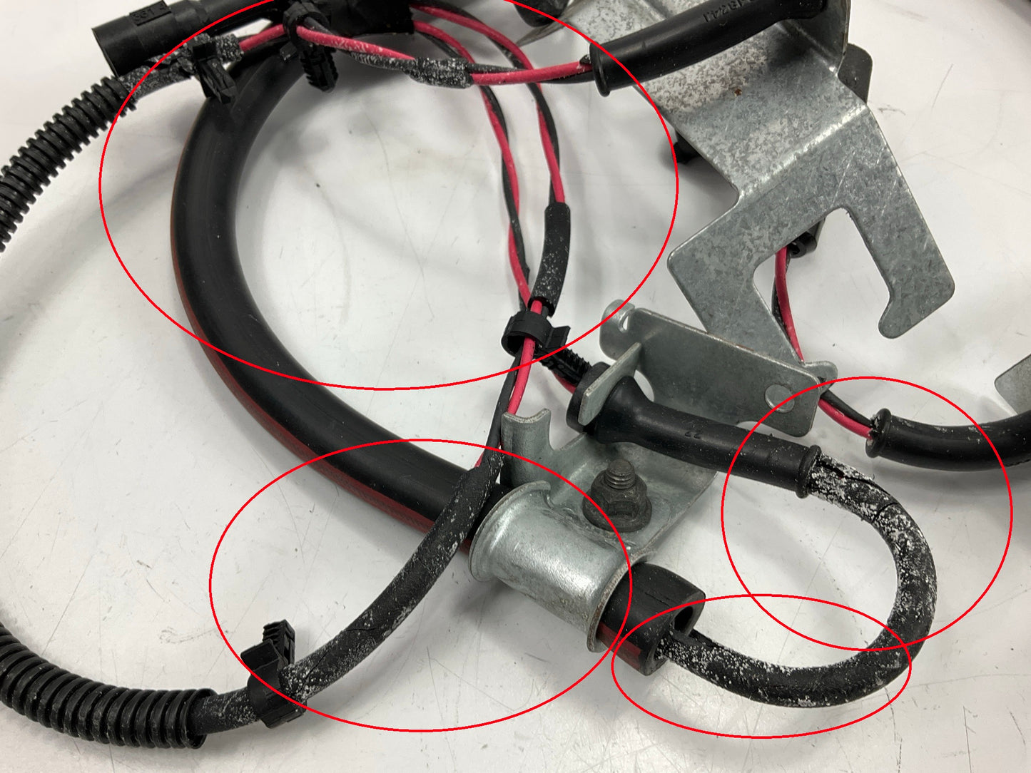 DAMAGED INSULATION - Napa 530091-D ABS Wheel Speed Sensor - Rear Left