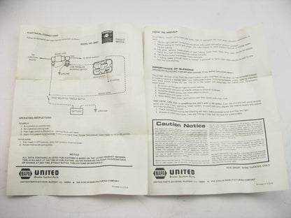 Napa 57513 Brake Lock Low Pressure Warning Switch