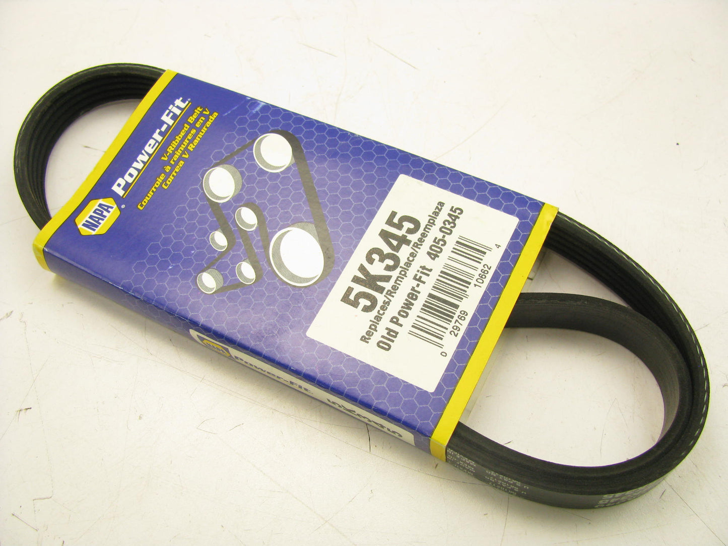 Napa 5K345 Serpentine Belt - 0.69'' X 35.00'' - 5 Ribs