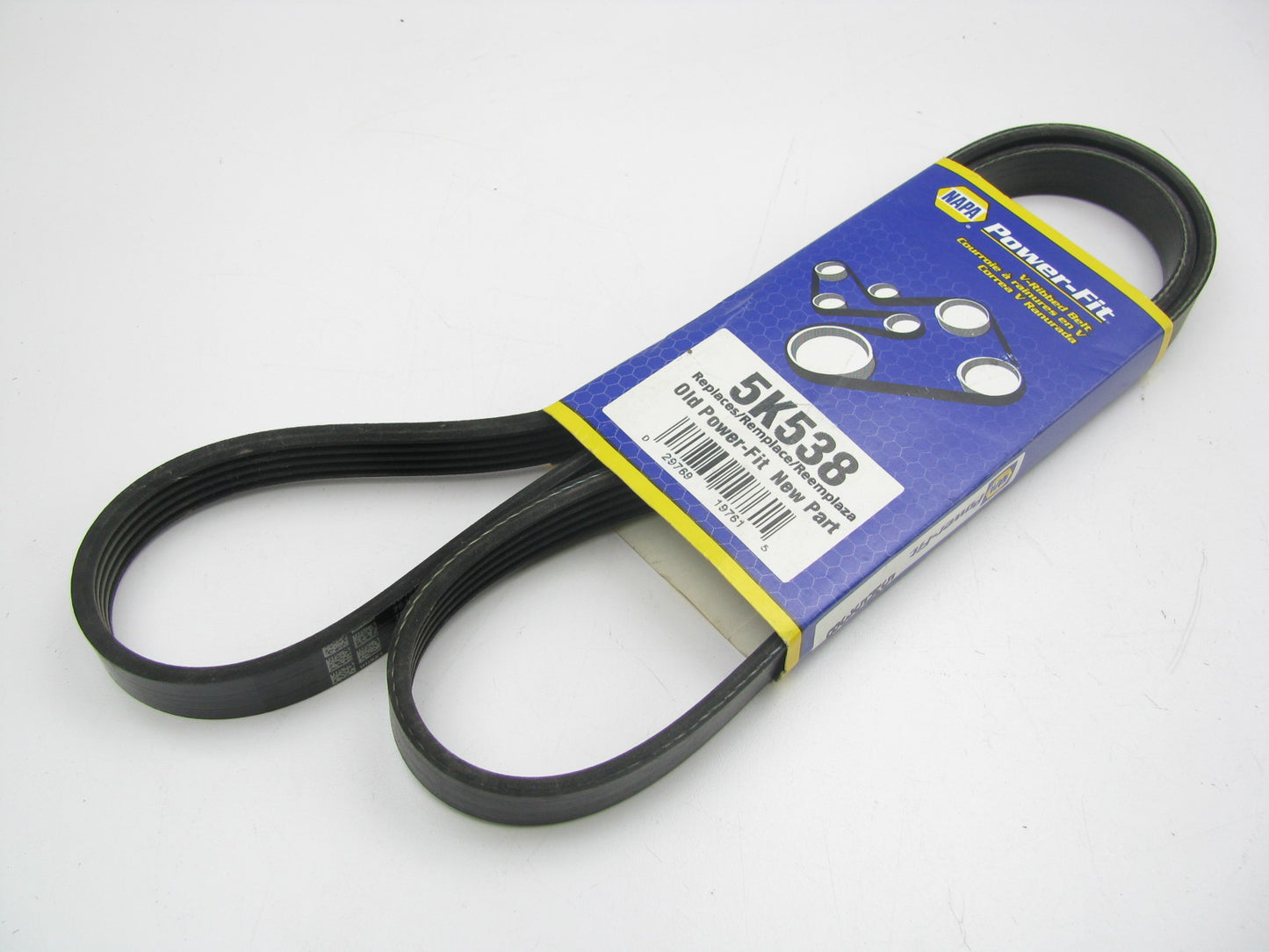 Napa 5K538 Serpentine Belt - 0.69'' X 54.332'' - 5 Ribs