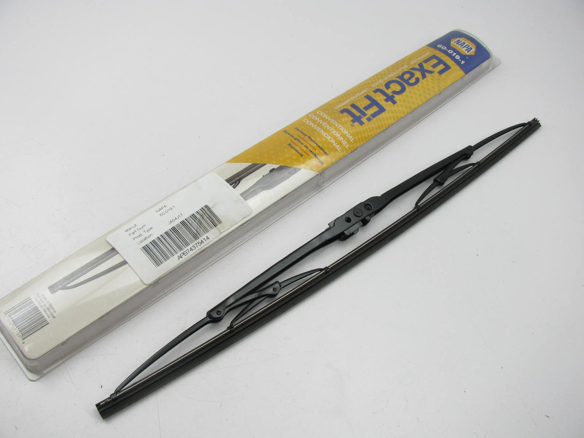 Napa 60-019-1 Front Exact Fit Windshield Wiper Blade - 19''