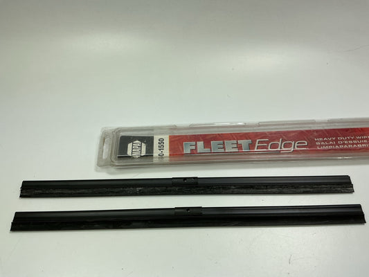 (2) Napa 60-1550 Front Fleet Edge Windshield Wiper Blades - Both 15'', PAIR