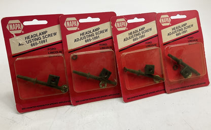 (4) Napa 665-1091 Headlight Head Lamp Adjuster Screws - Replaces E7TZ-13032-B