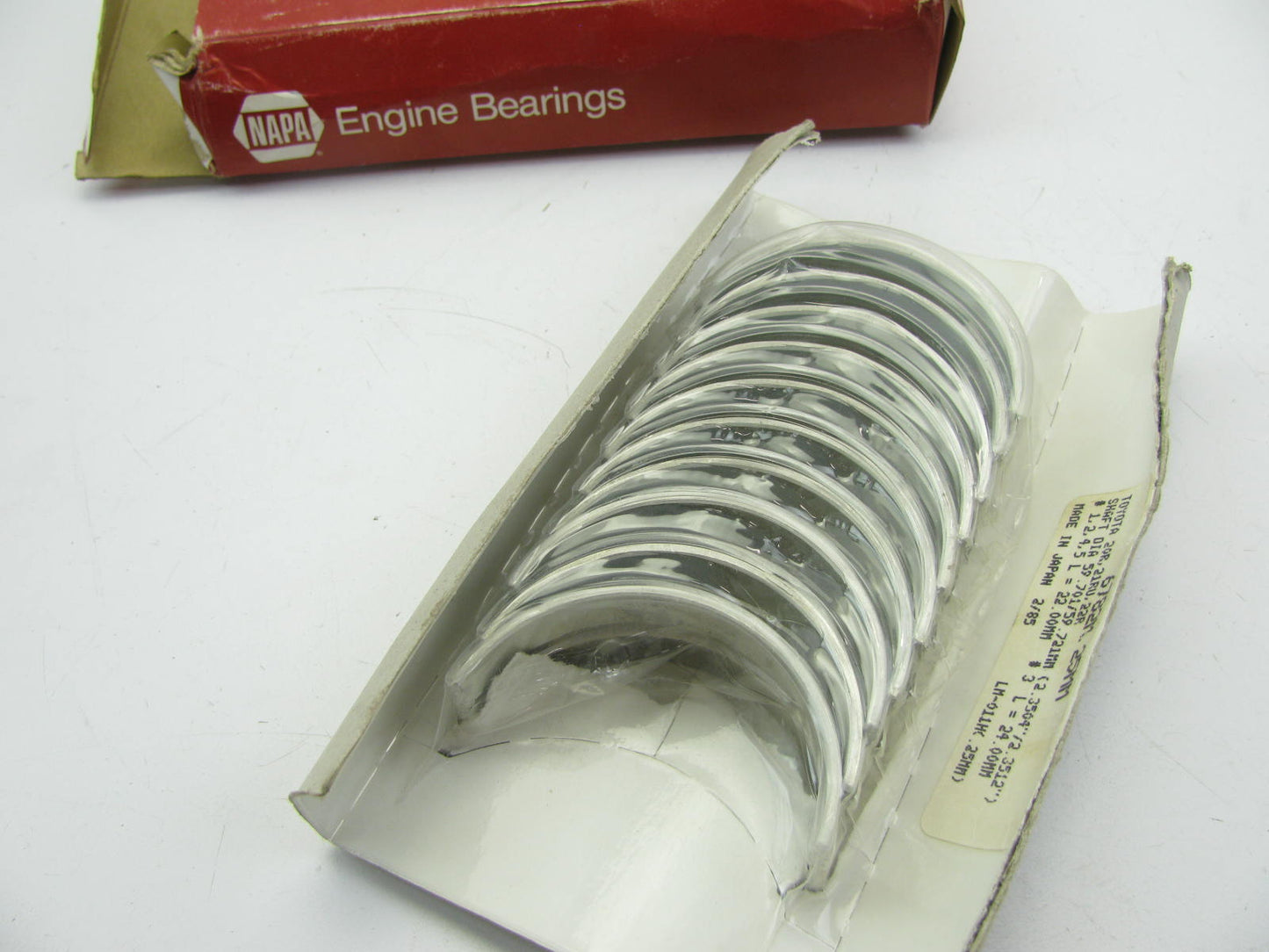 Napa 6782M-25MM Engine Main Bearings .25mm 75-82 Toyota 2.2L 2.4L