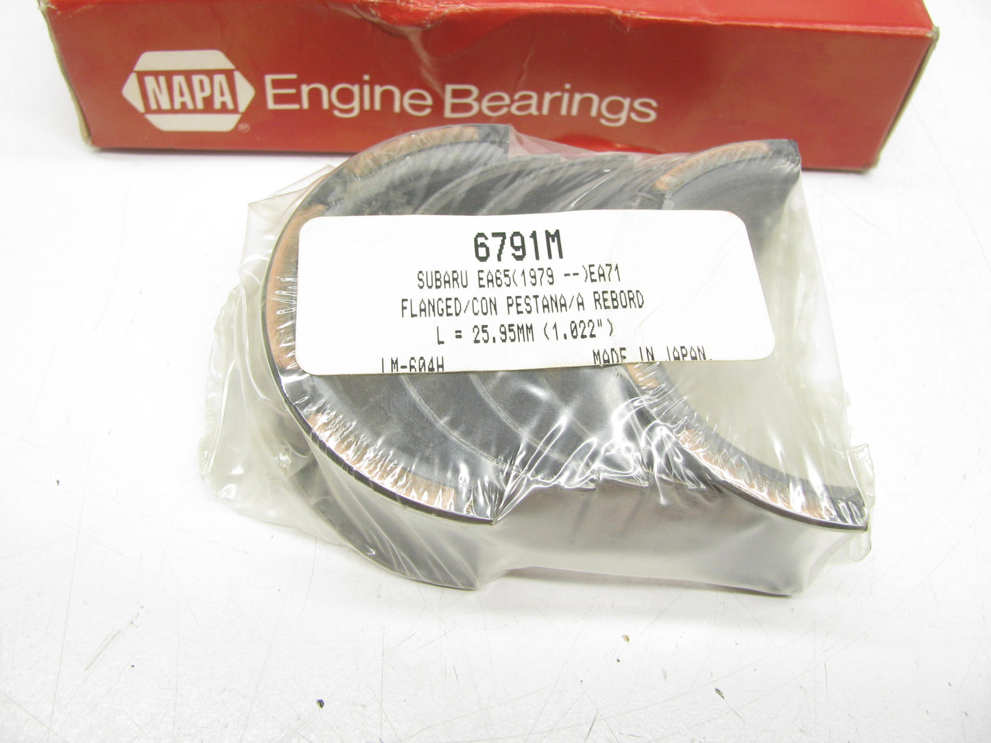 Napa 6791M Engine Main Bearings STD For 1978-1987 Subaru 1.6L H4