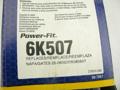Napa 6K507 Serpentine Belt