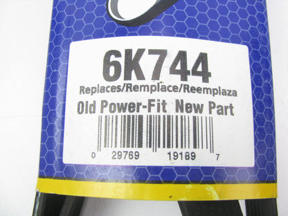 Napa 6K744 Serpentine Belt - 0.84'' X 75.00'' - 6 Ribs
