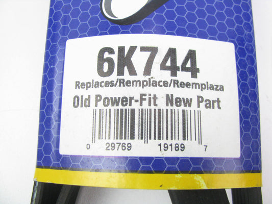 Napa 6K744 Serpentine Belt - 0.84'' X 75.00'' - 6 Ribs