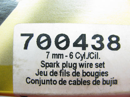 Napa 700438 Ignition Spark Plug Wire Set For 1990-1993 Chrysler 3.3L V6