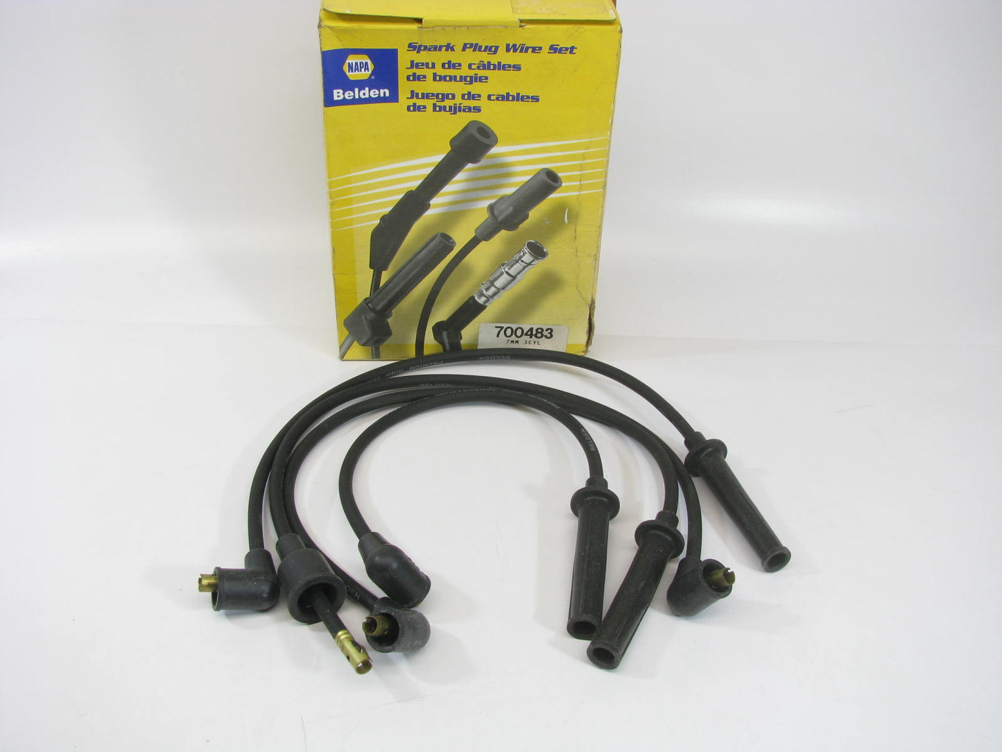 Napa 700483 Ignition Spark Plug Wire Set For 1987-1991 Subaru Justy 1.2L-L3