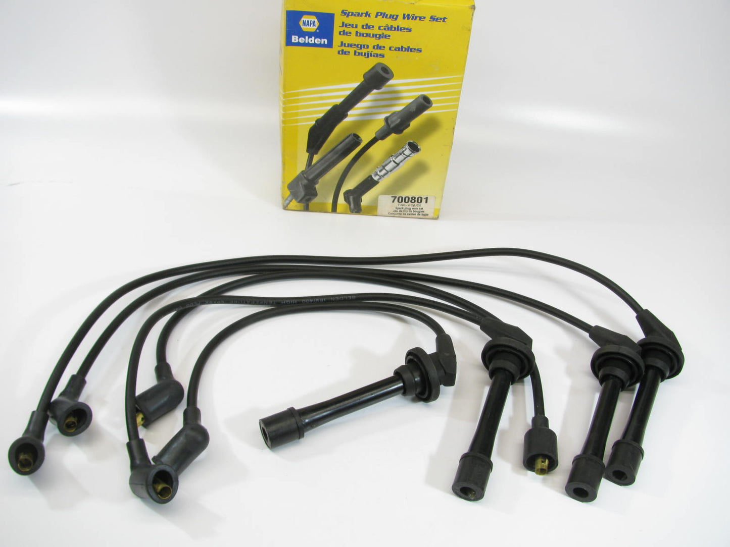 Napa 700801 Ignition Spark Plug Wire Set for 1989-1992 Daihatsu Charade 1.3L-L4