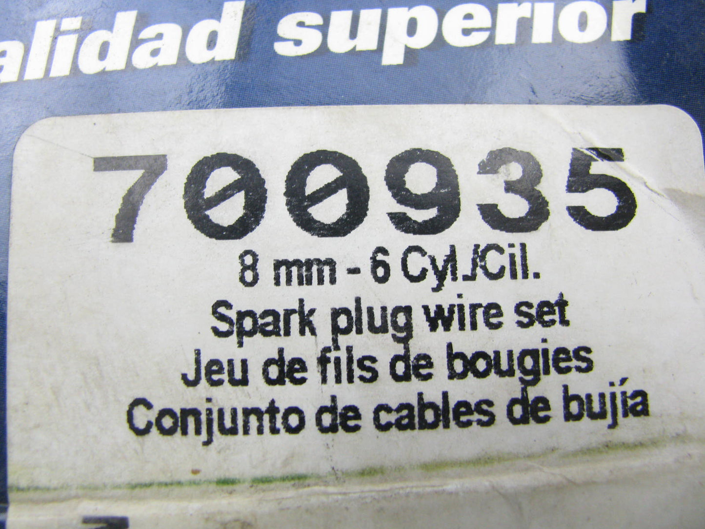 Napa 700935 IGNITION SPARK PLUG WIRE SET For 1995-1996 Mazda B3000 3.0L V6