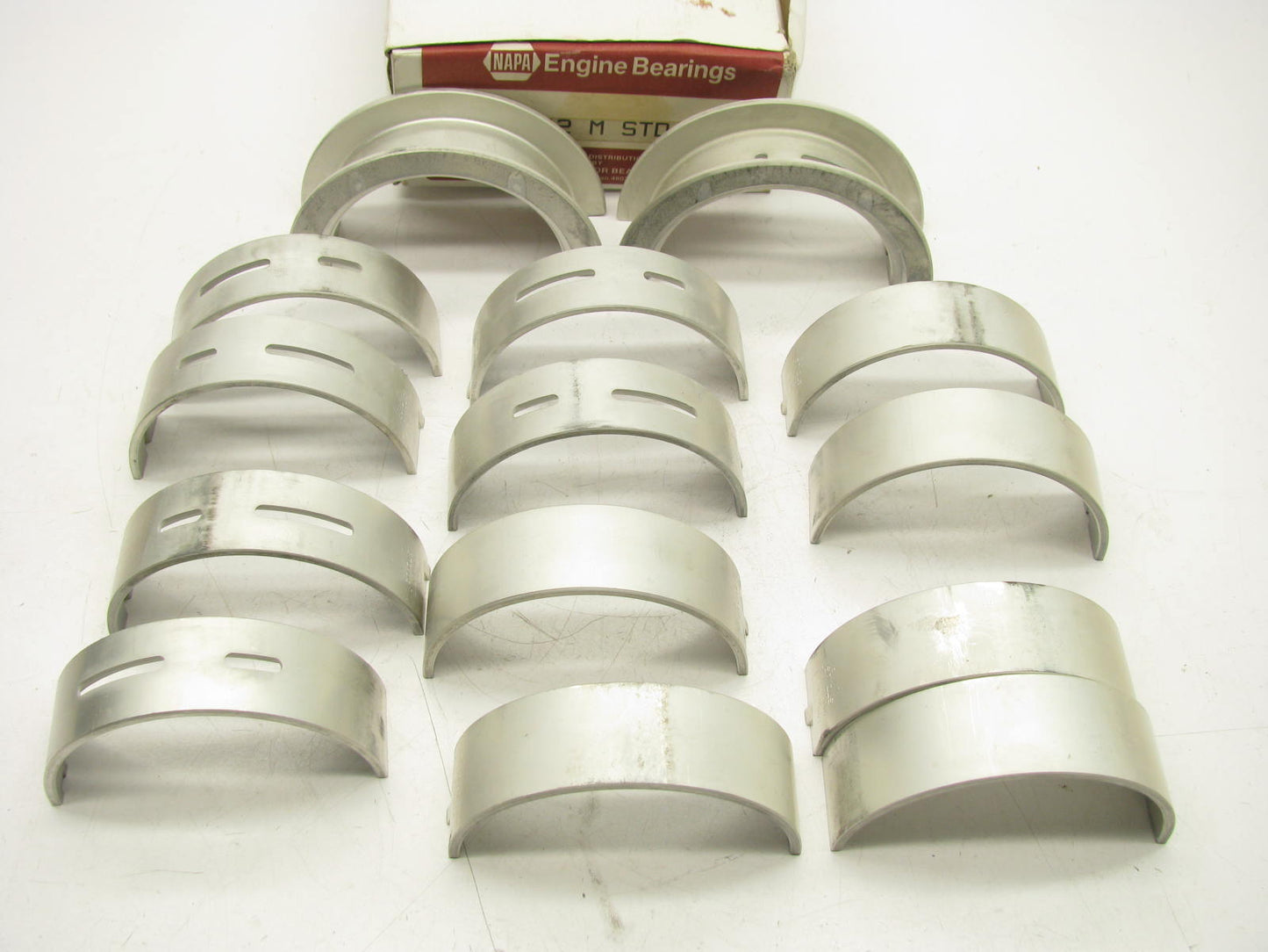 Napa 7042M Engine Main Bearings - Standard 1985-1995 Ford 6.6L 7.8L FTO Diesel