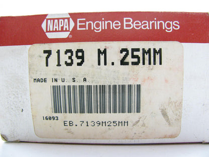 Napa 7139M-25MM Main Bearings .25mm For 74-89 Nissan 2.0L 2.2L 2.4L-L4