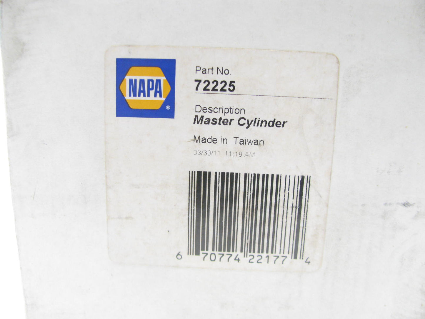 Napa 72225 Clutch Master Cylinder For 1986-1991 Mazda RX-7