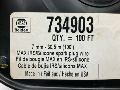 100 Foot - Napa 734903 Belden Premium 7mm Ignition Spark Plug Wire Cable, 100'