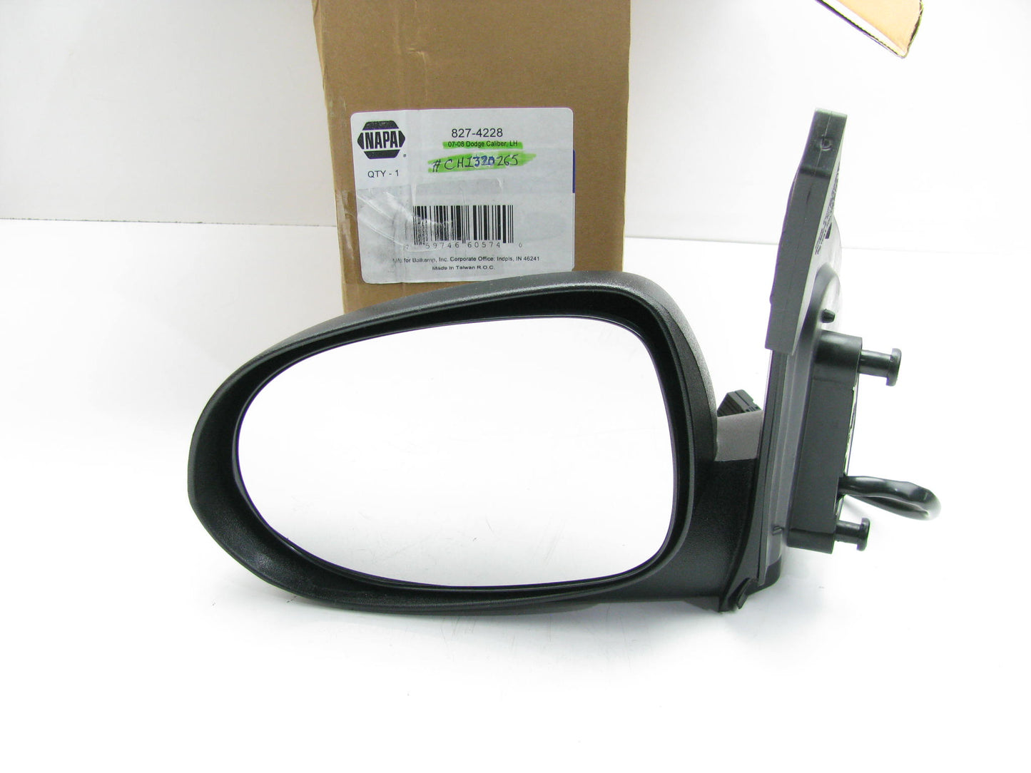 Left Fixed Side View Mirror Napa 827-4228  For 2007-2009 Dodge Caliber