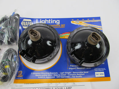 MADE IN USA - Napa 861WDK Halogen Fog Driving Lights Lamp Kit With Install Kit