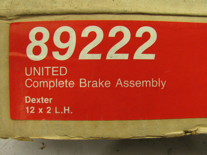 Napa 89222 Dexter Electric Trailer Brake Assembly - 12'' X 2'' - Left Side