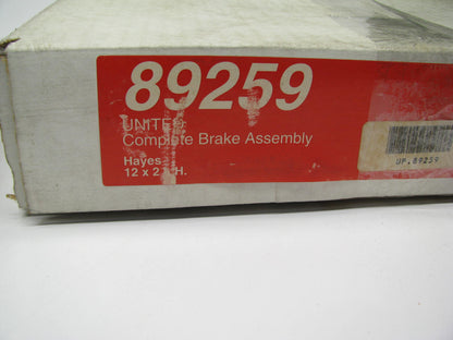 Napa 89259 Trailer Brake Shoes 12'' X 2'' LEFT Hayes Assembly