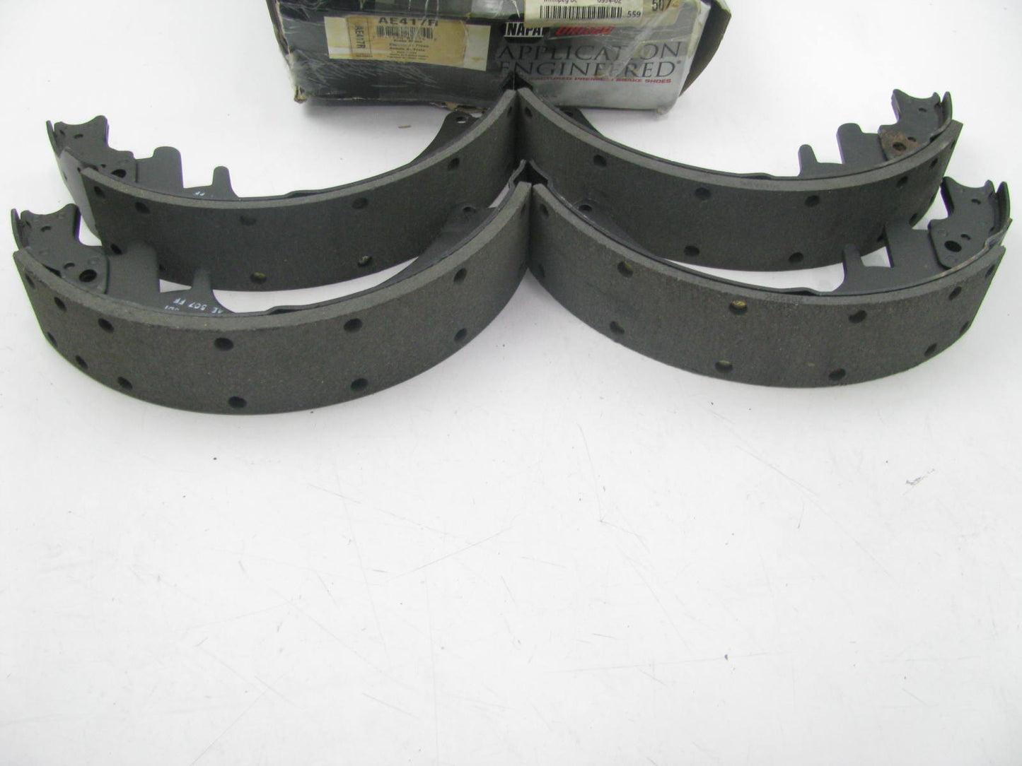 Napa AE417R Relined Rear Drum Brake Shoes - 13'' X 2-1/2''