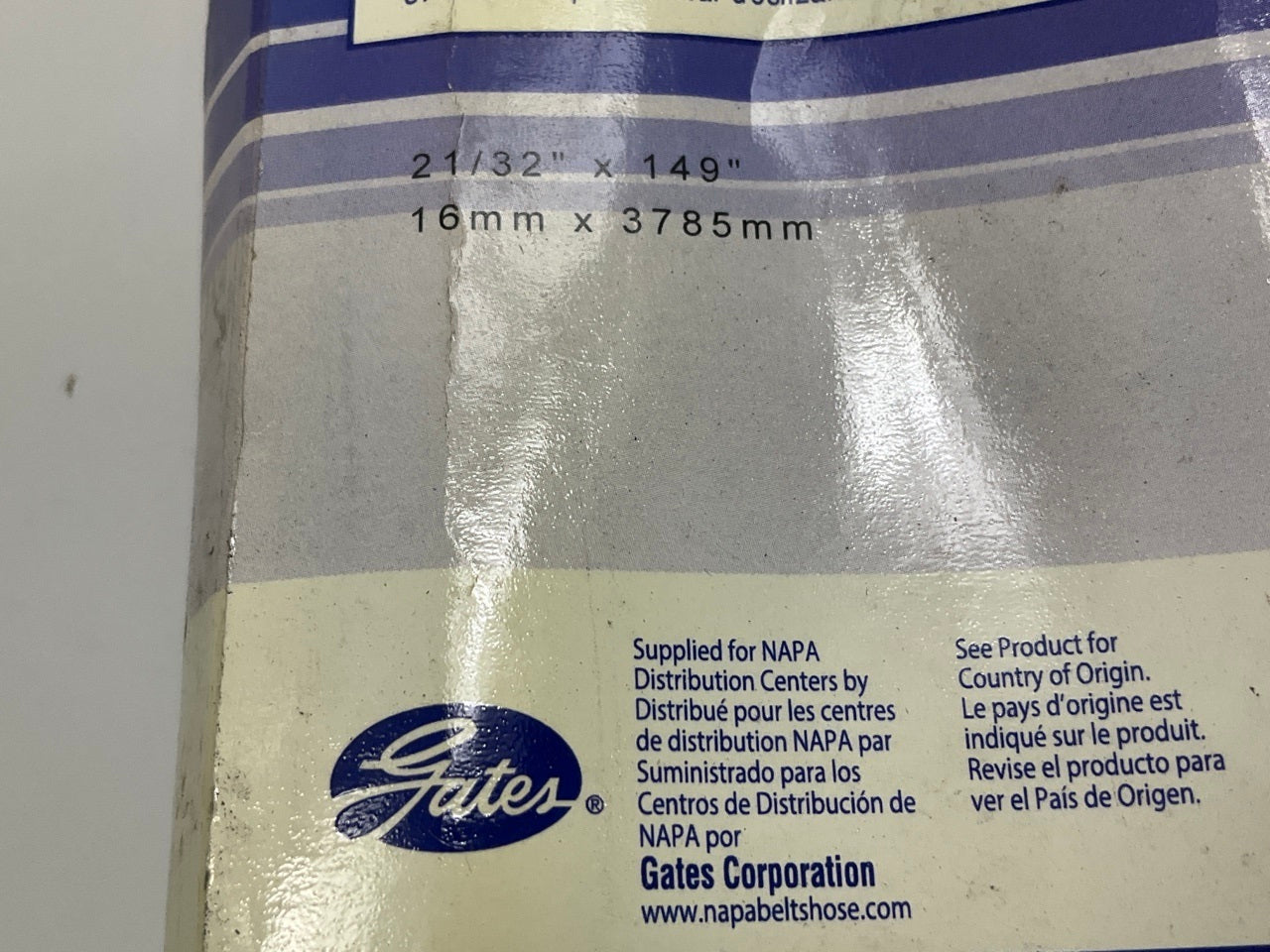 Napa B146 Industrial Accessory Drive Belt - 21/32'' X 149''
