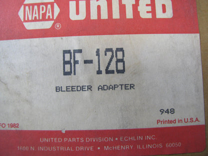 Napa BF-128 KENT MOORE J-37115 Brake Bleeder Adapter For GM ABS PM III