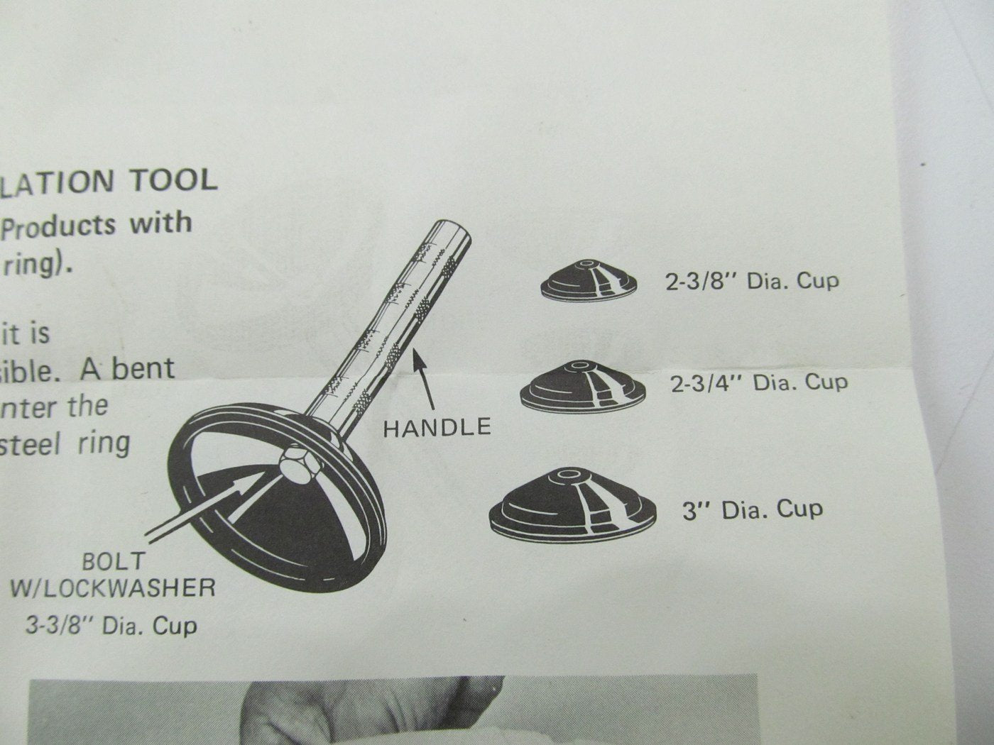 Napa BF116 Brake Caliper Piston Boot Install Kit - 2 3/8'', 2 3/4'', 3'', 3 3/8''