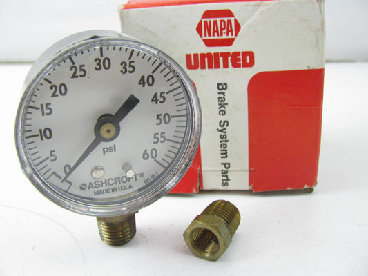 Napa BF200 Fluid-Bal Pressure Brake Bleeder Gauge - 0-60 PSI