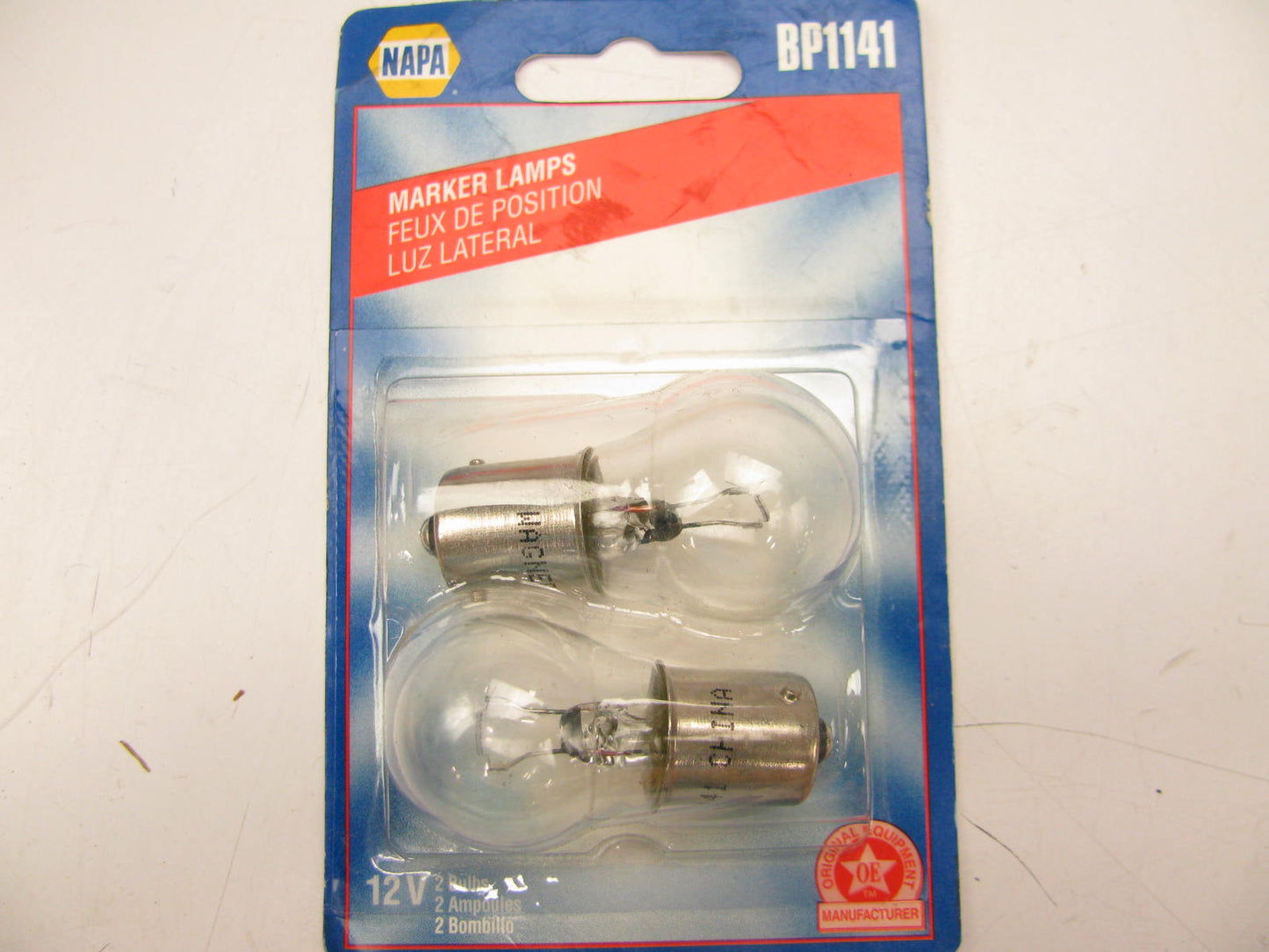 (2) Napa BP1141 Back Up Courtesy Brake Turn Signal Cornering Light Lamp Bulb