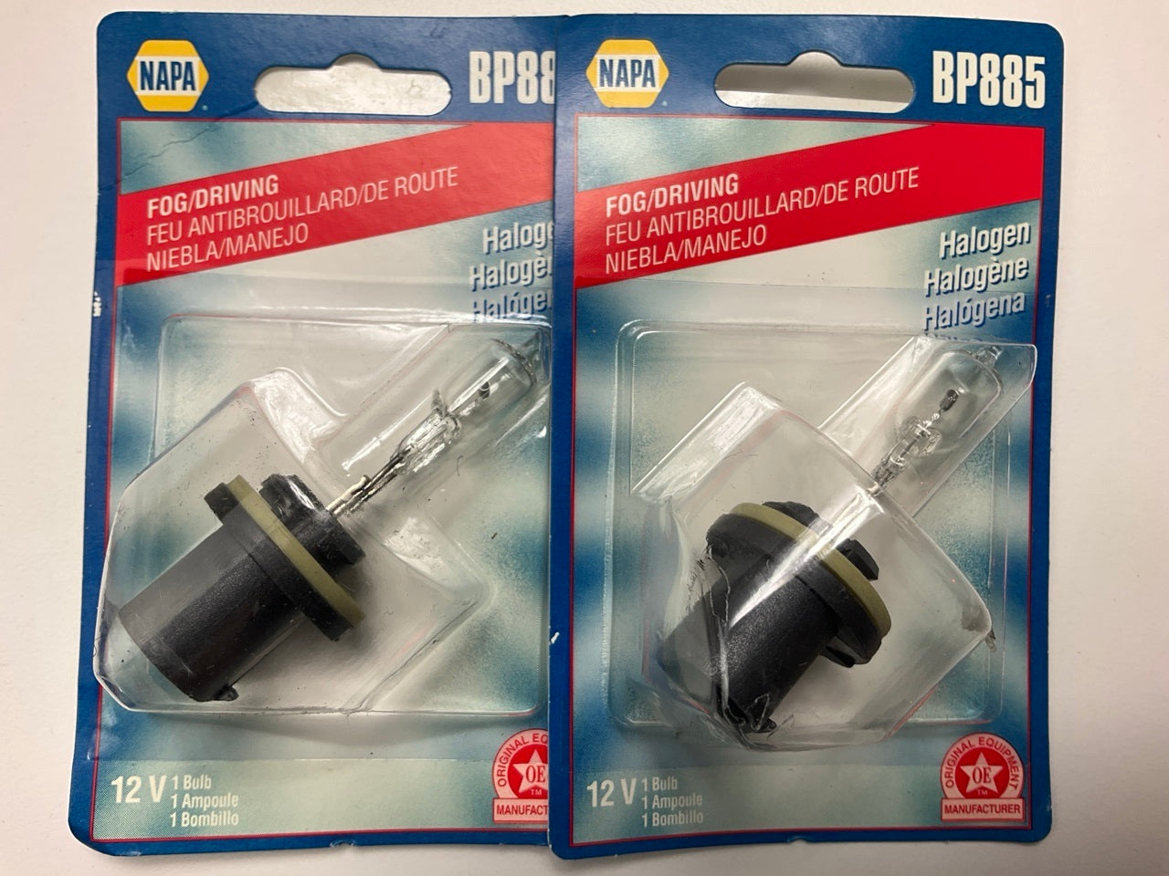 (2) Napa BP885 Fog Light Lamp Bulbs - 12V 50W