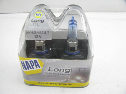 Napa BP9005LGL2 LongLite Headlight Headlamp Bulb HB3 9005 12V 65W - 2/Pack