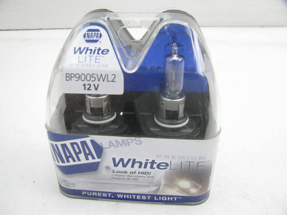 Napa BP9005WL2 White Headlight Headlamp Bulb 12V 65W HB3 9005 - 2/Pack