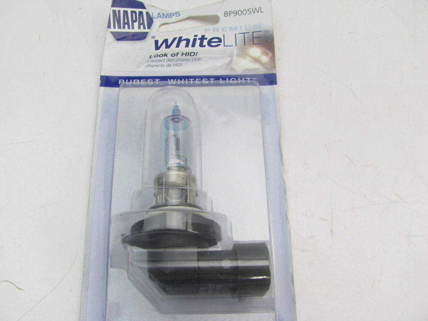 Napa BP9005WL White Headlight Headlamp HEAD LIGHT Bulb 12V 65W HB3 9005