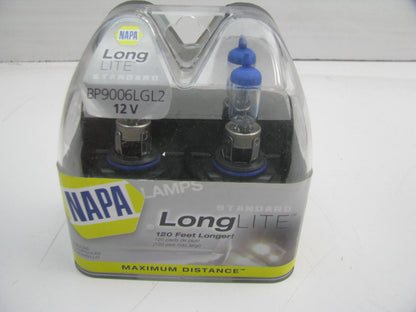 (2) Napa BP9006LGL #9006 LongLite Headlight Headlamp Light Bulb HB4 12V 55W 9006