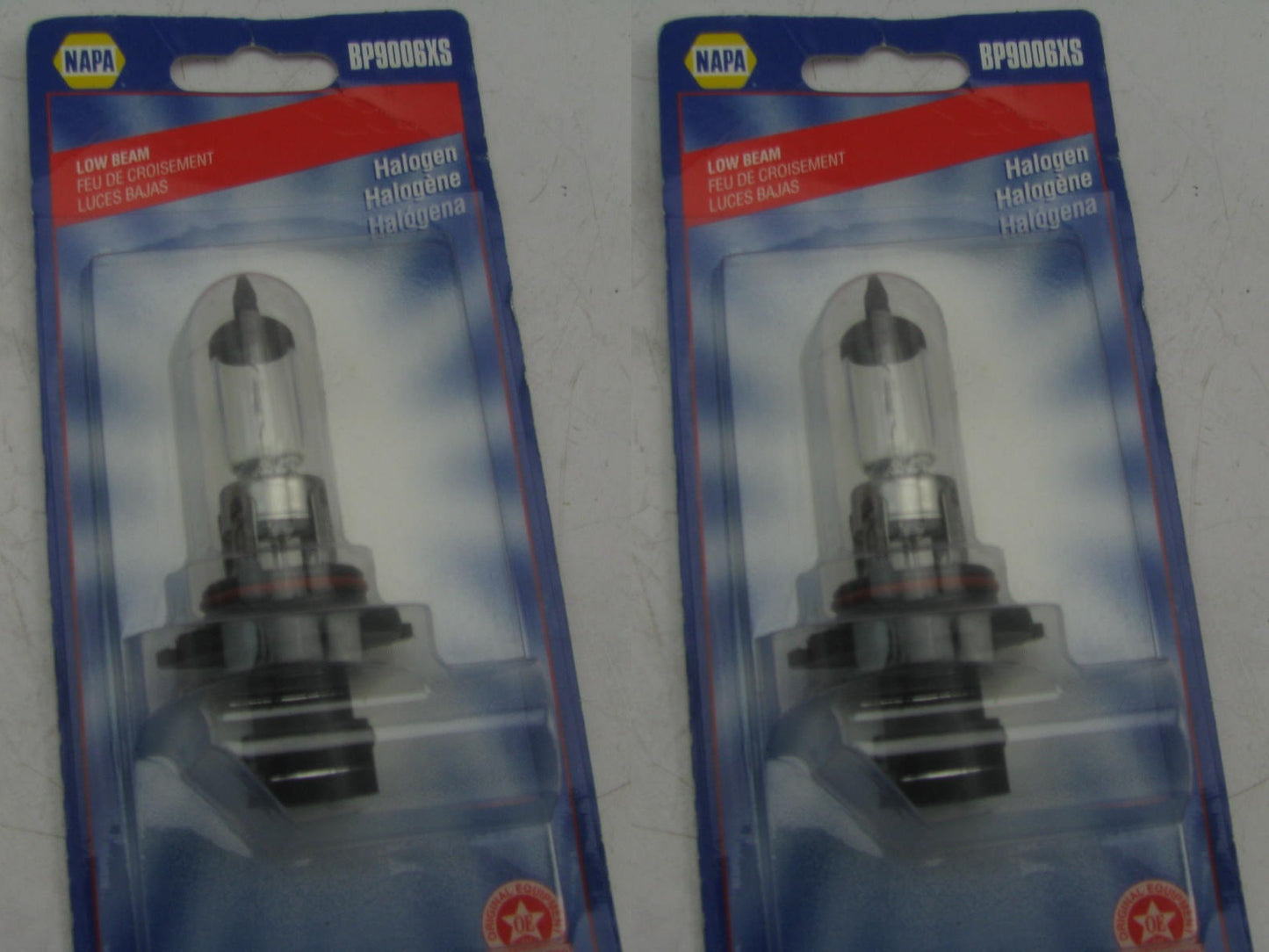 (2) Napa BP9006XS Headlight Headlamp Bulbs - 55w 12V, LOW BEAM,  PAIR