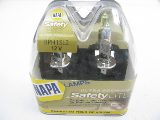 Napa BPH1SL2 Safety Headlight Headlamp Bulb 12V 55W H1 - 2/Pack