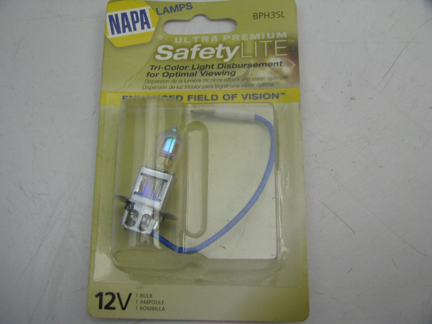 Napa BPH3SL Safety Headlight Headlamp H3 Light Bulb 12V 55W