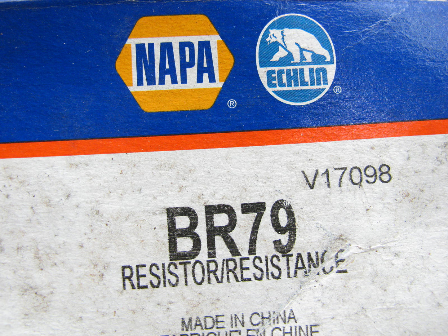 Napa BR79 HVAC Blower Motor Resistor - FRONT