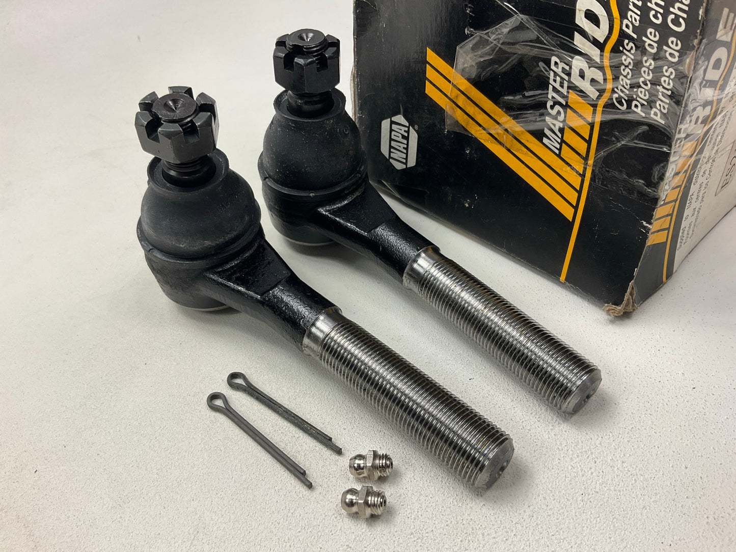 (2) Napa ES2121L Steering Tie Rod End - Front Inner / Outer