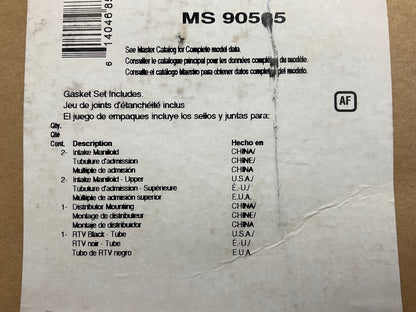 Napa MS90565 Intake Manifold Gasket Set For 1996-2003 GM 3.1L 3.4L-V6