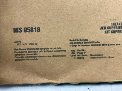 NAPA Fel-pro MS95818 Fuel Injection Plenum Gasket Set 0 92-95 Chevy GMC 4.3L V6